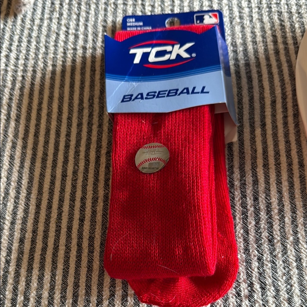 TCK Vibrant Red Athletic Socks